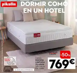 Conforama PIKOLIN Colchón edición limitada 75 años 135 x 190 cm oferta