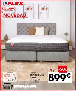 Conforama FLEX Colchón grand luxe firme 135 x 190 cm oferta