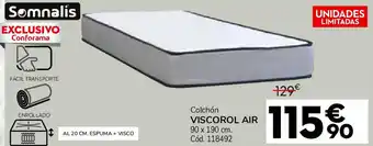 Conforama Colchón viscorol air oferta