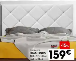 Conforama Cabecero diamonds 160 x 120 x 8 cm oferta