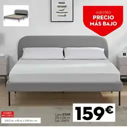 Conforama Cama star 150 x 190 cm oferta