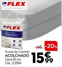 Conforama FLEX Funda de colchón acolchado cama 90 cm oferta
