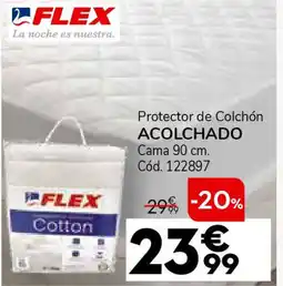 Conforama FLEX Protector de colchón acolchado cama 90 cm oferta