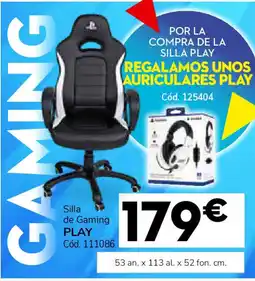 Conforama Silla de gaming play oferta