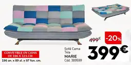 Conforama Sofá cama tela marie oferta