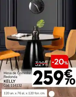 Conforama Mesa de comedor redonda kelly oferta