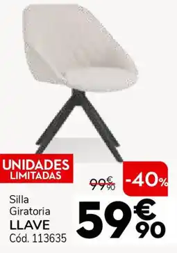 Conforama Silla giratoria llave oferta