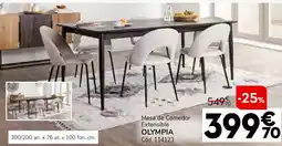 Conforama Mesa de comedor extensible olympia oferta