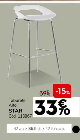 Conforama Taburete alto star oferta