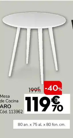 Conforama Mesa de cocina oferta