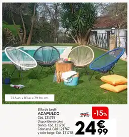 Conforama Silla de jardín acapulco oferta