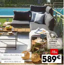 Conforama Set de jardín corner oferta