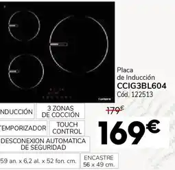 Conforama Placa de inducción ccig3bl604 oferta