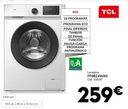 Conforama TCL Lavadora FF0824WA0 oferta