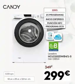 Conforama CANDY Lavadora HCU2102DWB4/1-S oferta