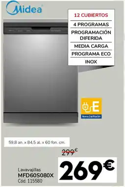 Conforama MIDEA Lavavajillas MFD60S080X oferta
