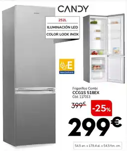 Conforama CANDY Frigorífico Combi CCG1S 518EX oferta