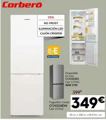 Conforama CORBERO Disponible en Inox CCH324EX oferta