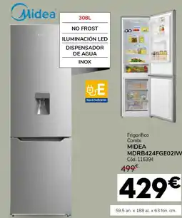 Conforama MIDEA Frigorífico combi midea mdrb424fge02iw oferta