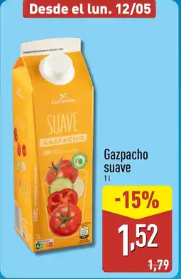 ALDI Gazpacho suave oferta