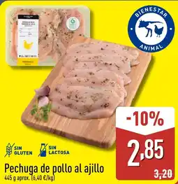 ALDI Pechuga de pollo al ajillo oferta