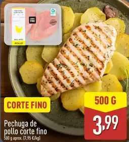 ALDI Pechuga de pollo corte fino oferta