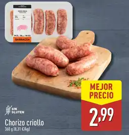 ALDI Chorizo criollo oferta