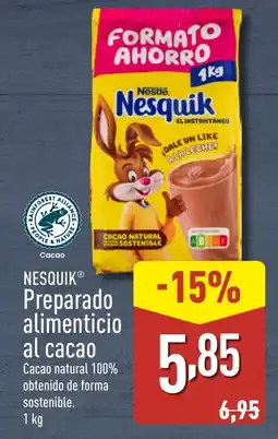 ALDI NESQUIK Preparado alimenticio al cacao oferta