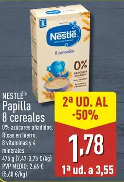 ALDI NESTLÉ Papilla 8 cereales oferta