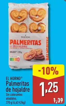 ALDI EL HORNO® Palmeritas de hojaldre oferta