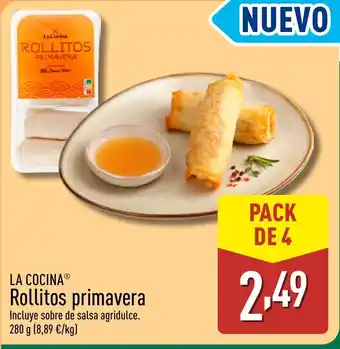 ALDI LA COCINA Rollitos primavera oferta