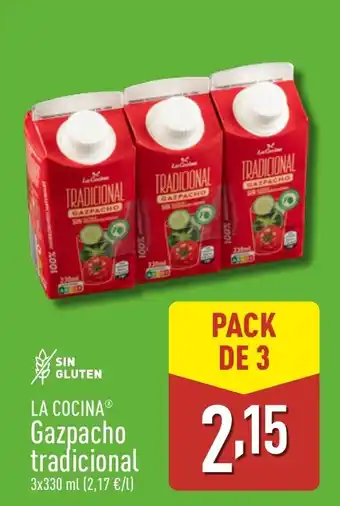 ALDI LA COCINA Gazpacho tradicional oferta