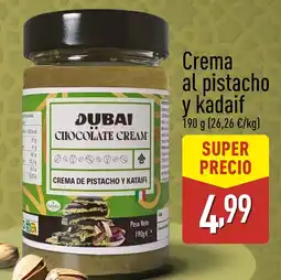 ALDI DUBAI Crema al pistacho y kadaif oferta