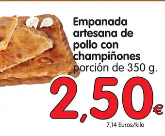 Alimerka Empanada artesana de pollo con champiñones 350g oferta
