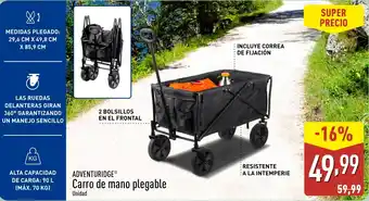 ALDI ADVENTURIDGE Carro de mano plegable oferta