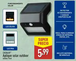 ALDI CASALUX Aplique solar outdoor oferta