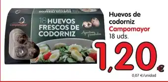 Alimerka Campomayor Huevos de codorniz 18 uds. oferta