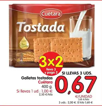Alimerka Cuétara Galletas tostadas 400g oferta