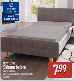ALDI NOVITESSE Sábana bajera oferta