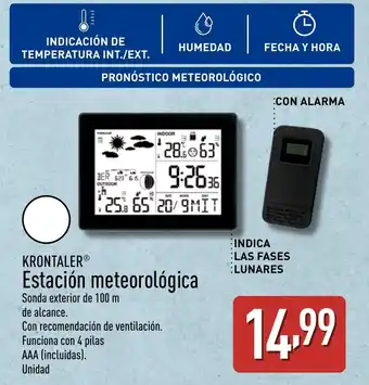 ALDI KRONTALER Estación meteorológica oferta