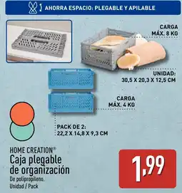 ALDI HOME CREATION Caja plegable de organización oferta