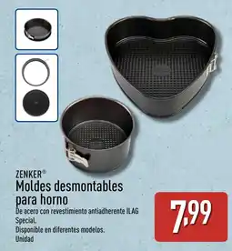 ALDI ZENKER Moldes desmontables para horno oferta