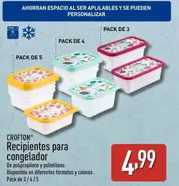 ALDI CROFTON Recipientes para congelador oferta