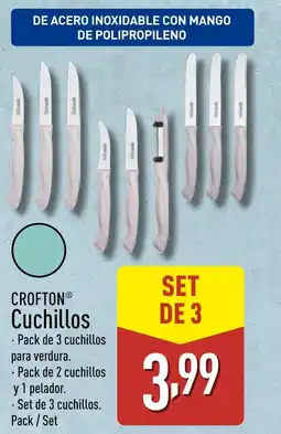 ALDI CROFTON Cuchillos oferta