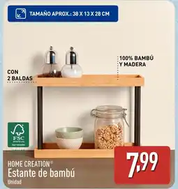 ALDI HOME CREATION Estante de bambú oferta