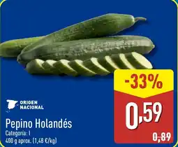 ALDI Pepino Holandés oferta