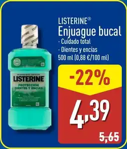 ALDI LISTERINE Enjuague bucal oferta