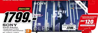 MediaMarkt SONY OLED 55" 4K Bravia 8 oferta