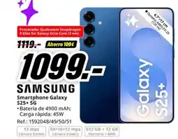 MediaMarkt SAMSUNG Smartphone Galaxy S25 + 5G oferta
