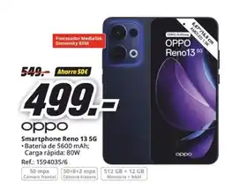MediaMarkt OPPO Smartphone Reno 13 5G oferta